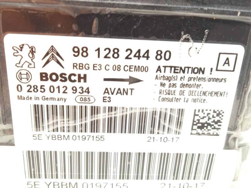 Recambio de kit airbag para citroën c4 cactus feel referencia OEM IAM 9804358580 98012181ZD 9812824480