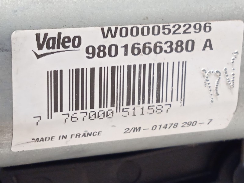 Recambio de motor limpia trasero para citroën c4 cactus feel referencia OEM IAM 9801666380  W000052296