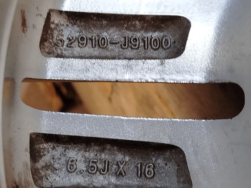 Recambio de llanta para hyundai kona (os, ose, osi) 1.0 t-gdi referencia OEM IAM 52910J9100  