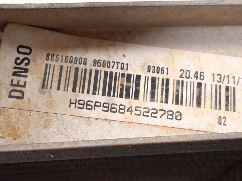 Recambio de radiador agua para citroën c4 cactus feel referencia OEM IAM 9684522780 1330Q5 