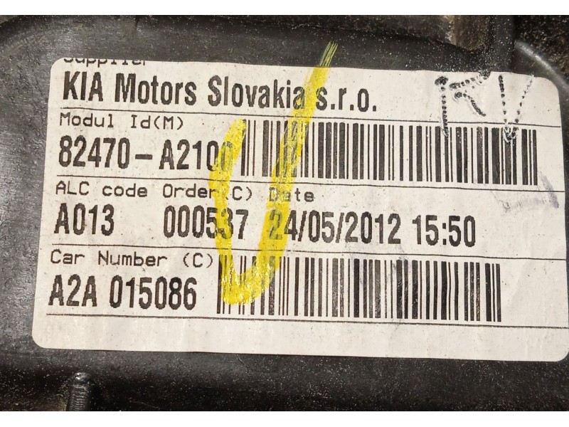 Recambio de elevalunas delantero izquierdo para kia cee´d 1.4 crdi cat referencia OEM IAM 82450A2010 82470A2100 