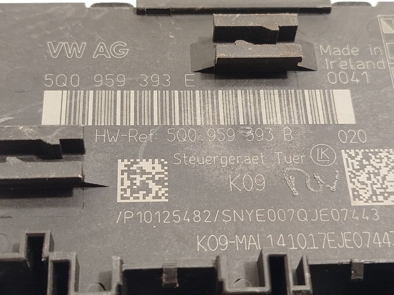 Recambio de centralita confort para volkswagen touran (5t1) 1.6 tdi referencia OEM IAM 5Q0959393E  