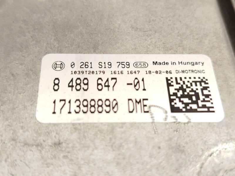 Recambio de centralita motor uce para mini mini (f56) cooper referencia OEM IAM 8489647 12148489647 0261S19759