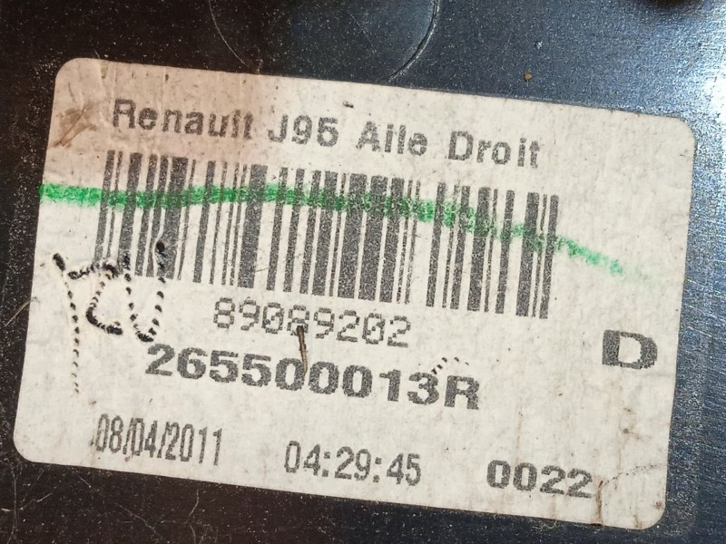 Recambio de piloto trasero derecho para renault scenic iii dynamique referencia OEM IAM 265500013R  