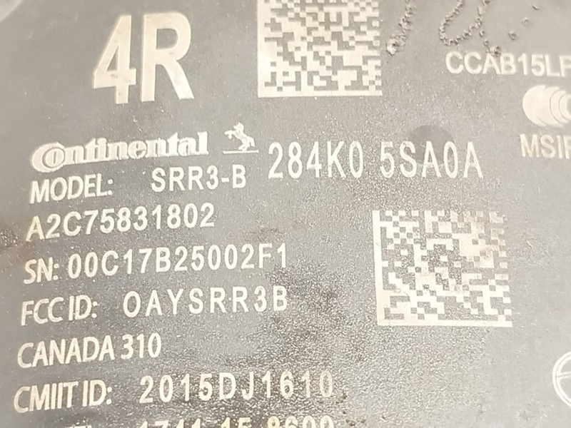 Recambio de modulo electronico para nissan leaf (ze1) electric referencia OEM IAM 284K05SA0A  A2C75831802