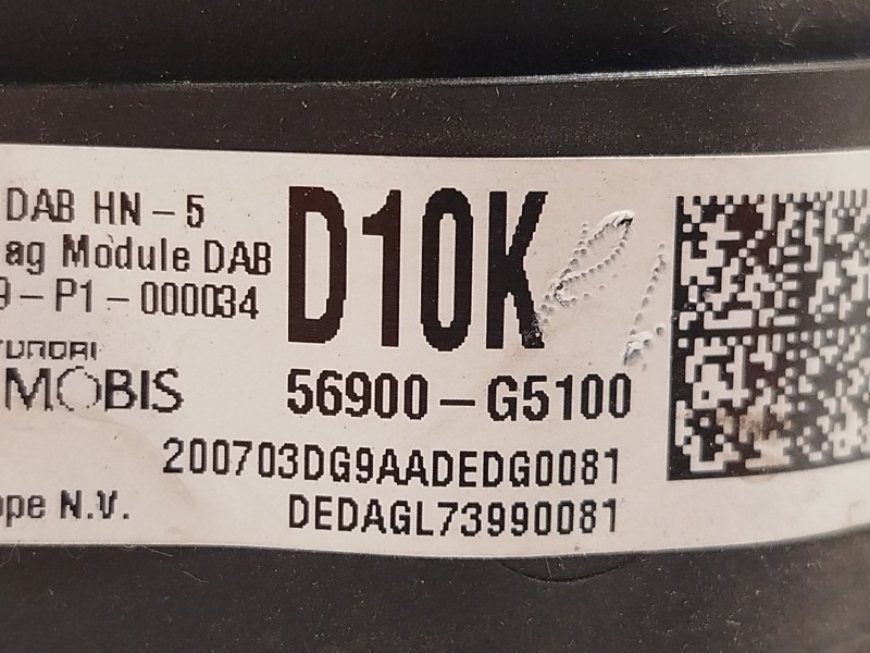 Recambio de airbag delantero izquierdo para kia niro referencia OEM IAM 56900G5100 56900G5100WK 
