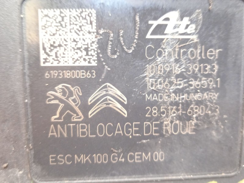 Recambio de abs para peugeot 208 style referencia OEM IAM 9822654880 10091639133 10022012064