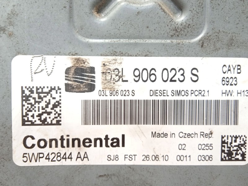 Recambio de centralita motor uce para seat ibiza (6j5) stylance / style referencia OEM IAM 03L906023S  5WP42844AA