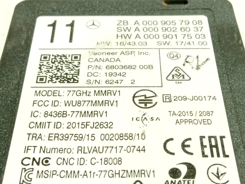 Recambio de modulo electronico para mercedes-benz clase e (w213) e 200 (213.080) referencia OEM IAM A0009057908  