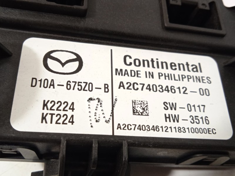 Recambio de modulo electronico para mazda cx-3 (dk) 2.0 skyactiv-g referencia OEM IAM D10A675Z0B  A2C74034612