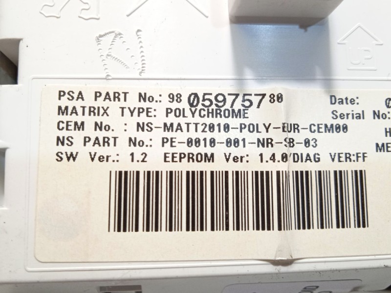Recambio de cuadro instrumentos para peugeot 508 sw i (8e_) 2.0 hdi referencia OEM IAM 9806086280 9805975780 9807158780