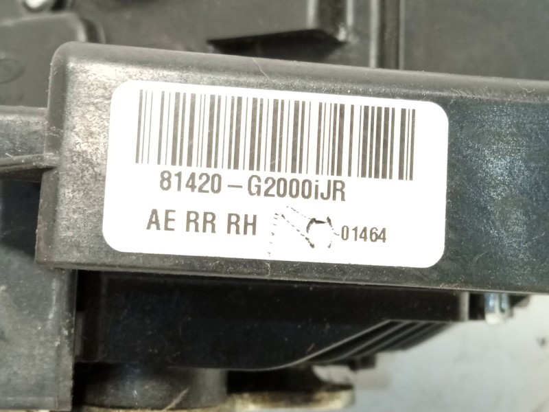 Recambio de cerradura puerta trasera derecha para hyundai ioniq (ae) 1.6 gdi hybrid referencia OEM IAM 81420G2000 81420G2000IJR 