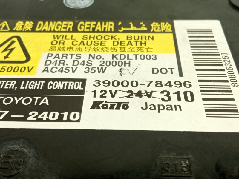 Recambio de centralita faros xenon para toyota lexus gs (gs/us/ws19) 300 referencia OEM IAM 8596724010  3900078496