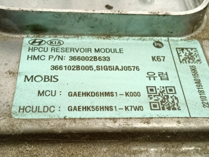 Recambio de convertidor potencia para hyundai ioniq (ae) 1.6 gdi hybrid referencia OEM IAM 366002B633  