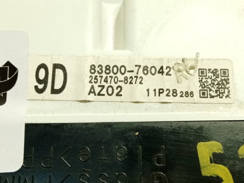 Recambio de cuadro instrumentos para lexus ct 200h referencia OEM IAM 8380076042  2574708272