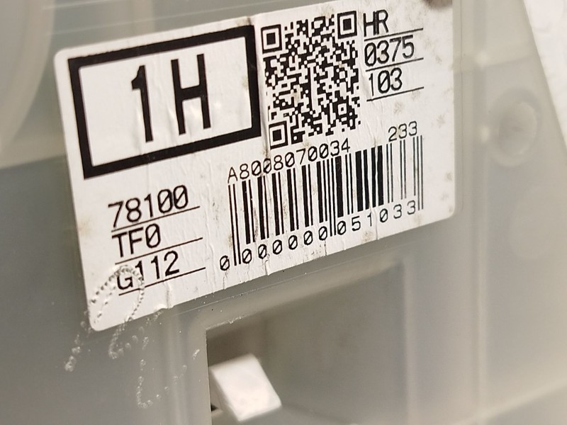 Recambio de cuadro instrumentos para honda jazz (ge) 1.2 cat referencia OEM IAM 78100TF0G112  