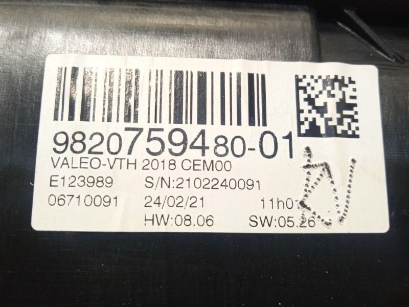 Recambio de modulo electronico para citroën c4 iii 1.2 puretech referencia OEM IAM 9820759480 1677219680 