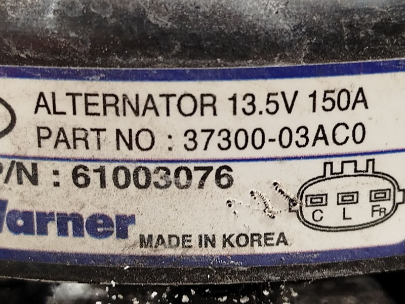 Recambio de alternador para kia xceed 1.4 tgdi cat referencia OEM IAM 3730003AC0  61003076