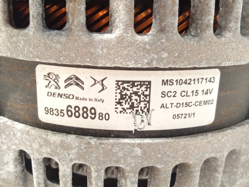 Recambio de alternador para citroën c4 iii 1.2 puretech referencia OEM IAM 9835688980  MS1042117143