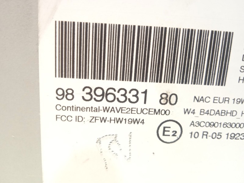 Recambio de sistema audio / radio cd para citroën c4 iii 1.2 puretech referencia OEM IAM 9839633180 1677223180 