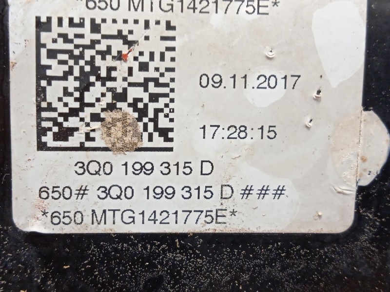 Recambio de puente delantero para volkswagen touran (5t1) 1.6 tdi referencia OEM IAM 3Q0199315D  