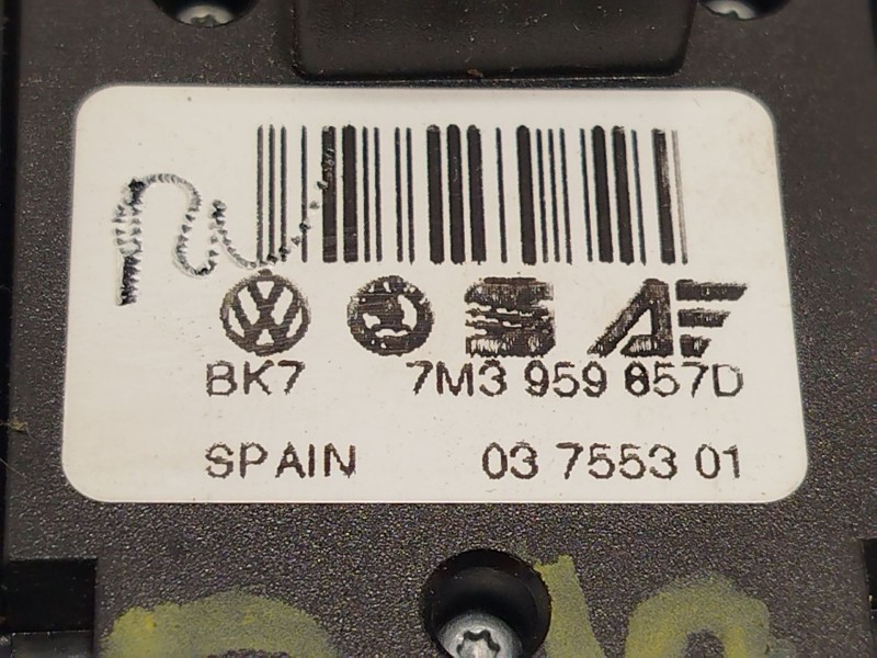 Recambio de mando elevalunas delantero izquierdo para seat alhambra (7v9) 1.9 tdi referencia OEM IAM 7M3959857D 7M3959857D01C 
