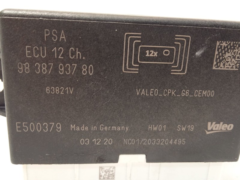 Recambio de modulo electronico para citroën c4 iii 1.2 puretech referencia OEM IAM 9838793780  