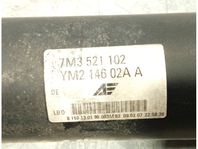 Recambio de transmision central para seat alhambra (7v9) 1.9 tdi referencia OEM IAM 7M3521103B 7M3521102 
