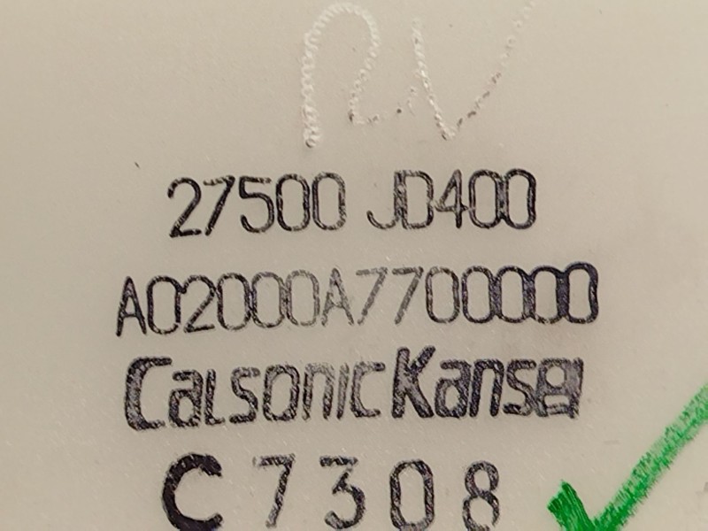 Recambio de mando climatizador para nissan qashqai i (j10, nj10) 2.0 referencia OEM IAM 27500JD400  
