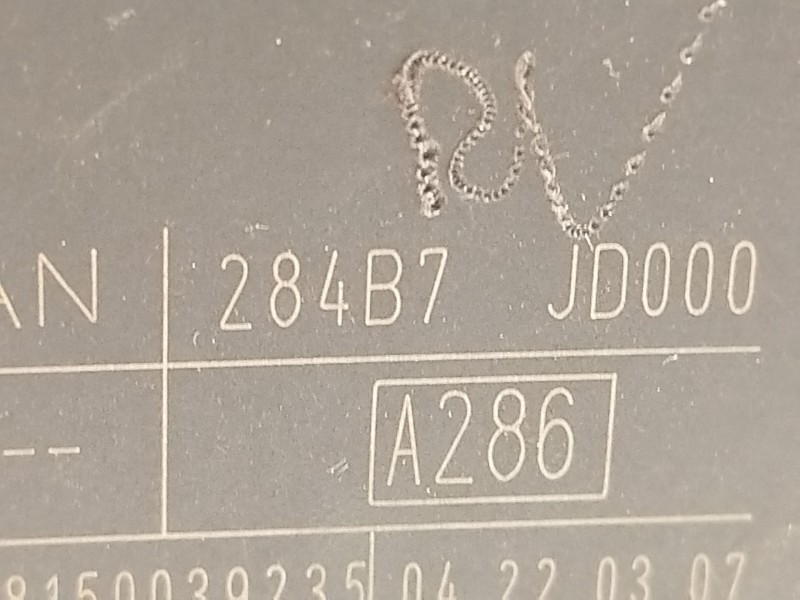 Recambio de caja reles / fusibles para nissan qashqai i (j10, nj10) 2.0 referencia OEM IAM 284B7JD000  