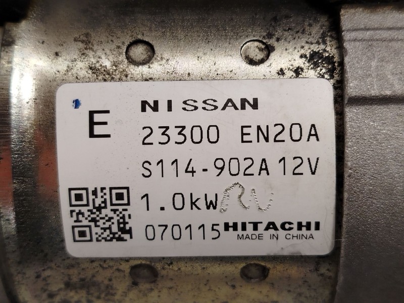 Recambio de motor arranque para nissan qashqai i (j10, nj10) 2.0 referencia OEM IAM 23300EN20A  S114902A