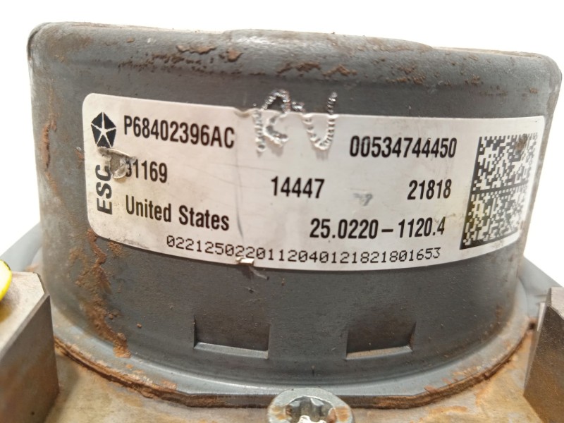 Recambio de abs para jeep compass (mp, m6, mv, m7) 1.4 multiair referencia OEM IAM P68402396AC 28515904233 25022011204