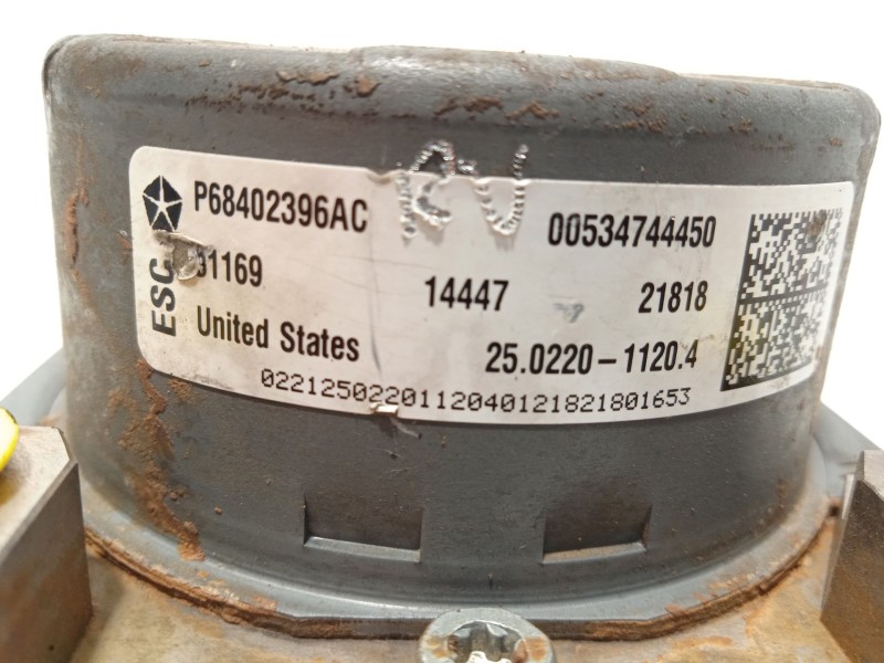 Recambio de abs para jeep compass (mp, m6, mv, m7) 1.4 multiair referencia OEM IAM P68402396AC 28515904233 25022011204