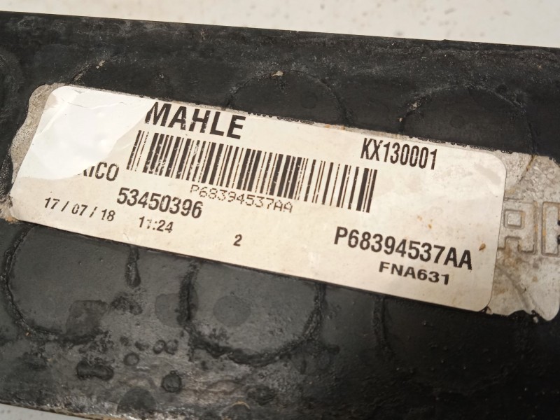 Recambio de intercooler para jeep compass (mp, m6, mv, m7) 1.4 multiair referencia OEM IAM P68394537AA K68394537AA 