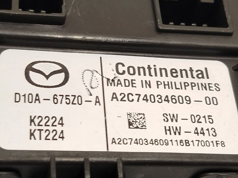 Recambio de modulo electronico para mazda 2 lim. () 1.5 16v cat referencia OEM IAM D10A675Z0A  A2C74034609