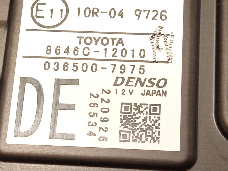 Recambio de modulo electronico para toyota corolla (e21) referencia OEM IAM 8646C12010  0365007975