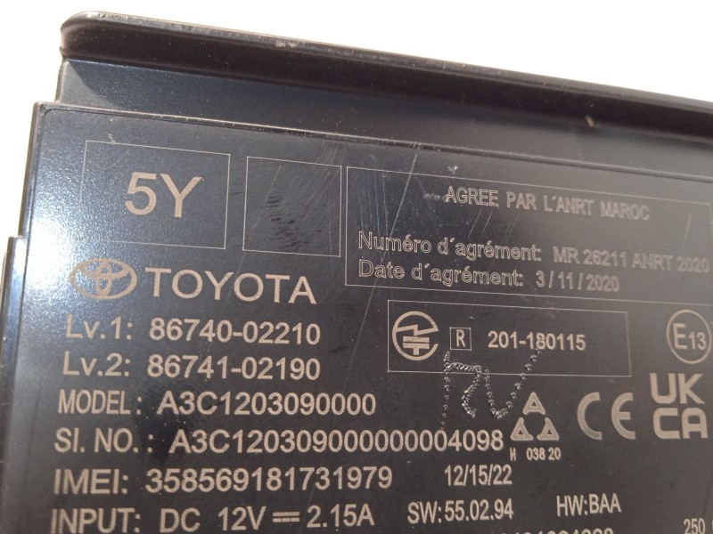 Recambio de modulo electronico para toyota corolla (e21) referencia OEM IAM 8674002210 8674102190 A3C1203090000