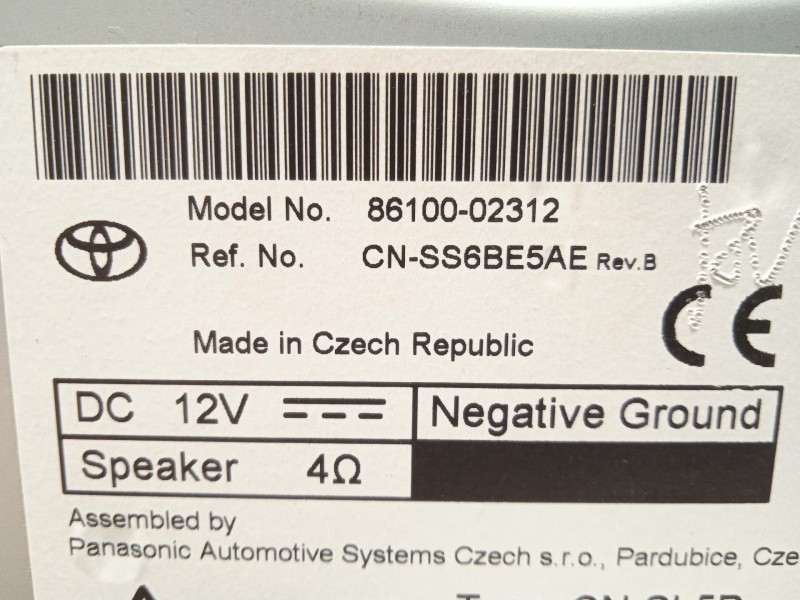 Recambio de sistema navegacion gps para toyota corolla (e21) referencia OEM IAM 8610002312  