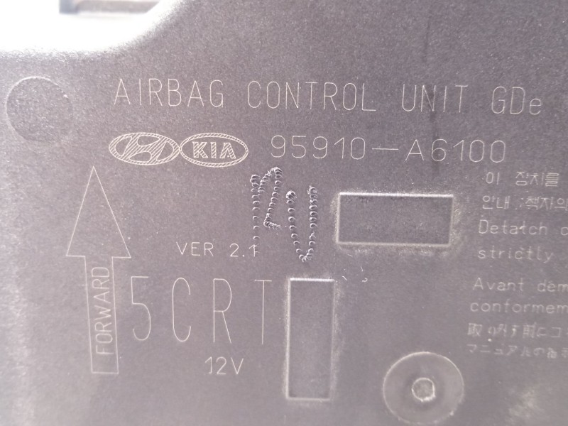 Recambio de centralita airbag para hyundai i30 (gd) trend referencia OEM IAM 95910A6100  