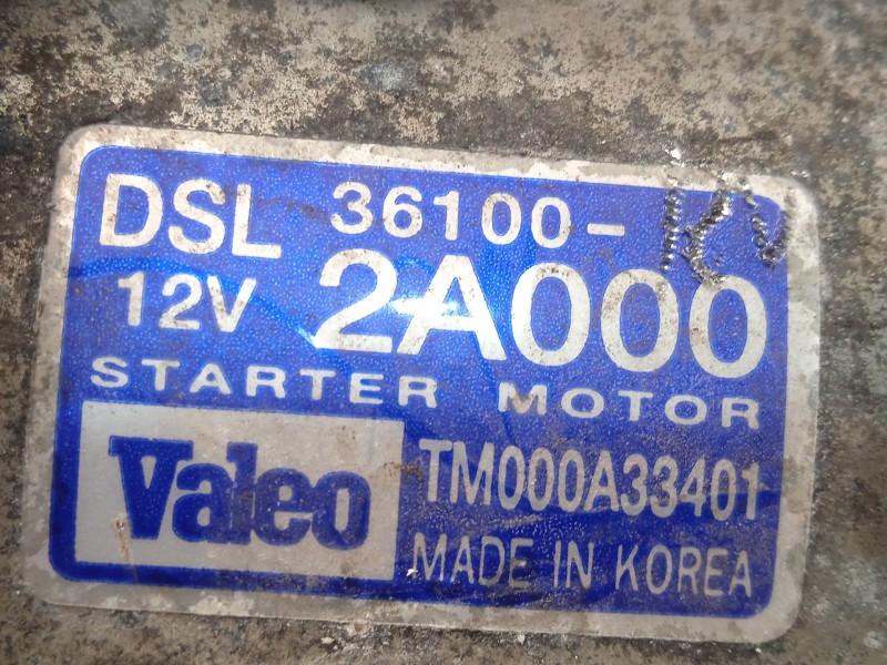Recambio de motor arranque para hyundai i30 (gd) trend referencia OEM IAM 361002A000  TM000A33401