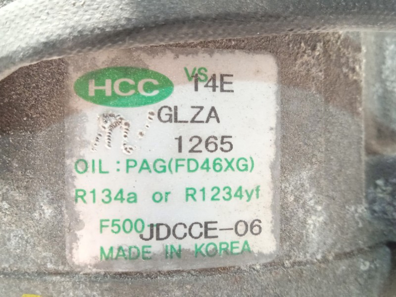 Recambio de compresor aire acondicionado para hyundai i30 (gd) trend referencia OEM IAM 97701A6700  F500JDCCE06