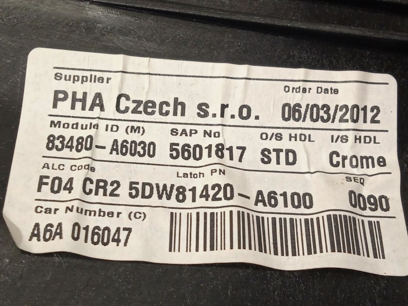 Recambio de elevalunas trasero derecho para hyundai i30 (gd) trend referencia OEM IAM 83480A6030 83460A5000 