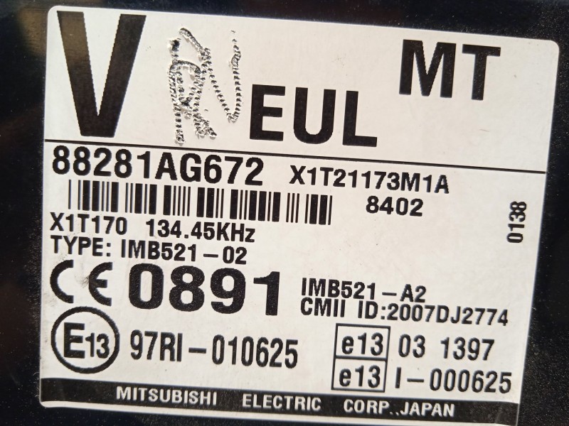 Recambio de modulo electronico para subaru legacy familiar/outback b13 (bp) 2.0 diesel cat referencia OEM IAM 88281AG672  