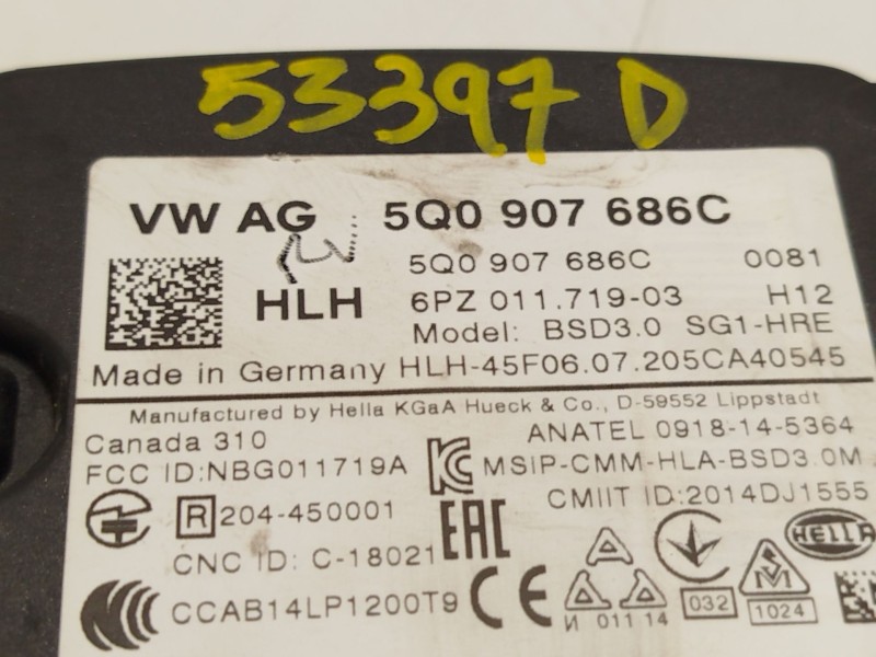 Recambio de modulo electronico para seat arona style referencia OEM IAM 5Q0907686C  