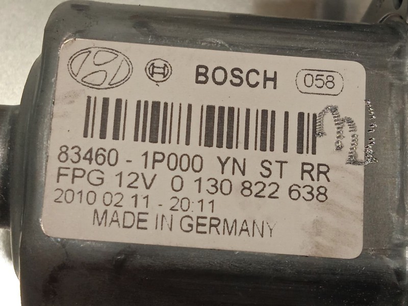 Recambio de elevalunas trasero derecho para kia venga (yn) 1.6 crdi 128 referencia OEM IAM 834801P010 834601P000 
