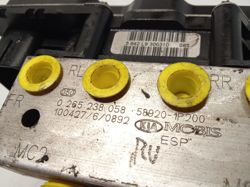 Recambio de abs para kia venga (yn) 1.6 crdi 128 referencia OEM IAM 589201P200 0265951240 0265238058