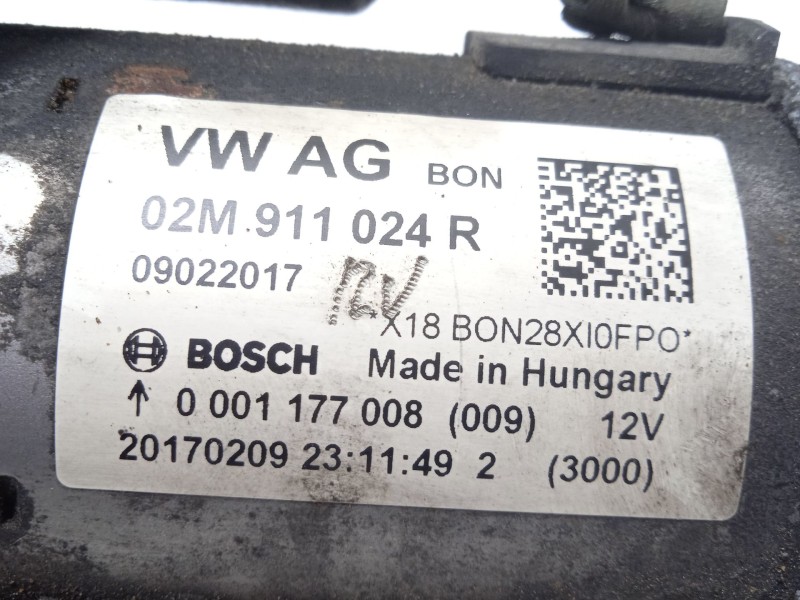 Recambio de motor arranque para seat ibiza (6p1) reference referencia OEM IAM 02M911024R  0001177008