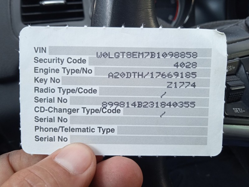 opel insignia a sports tourer (g09) del año 2011