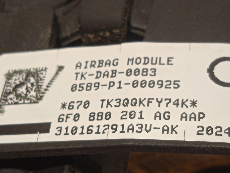 Recambio de airbag delantero izquierdo para seat ibiza (6p1) reference referencia OEM IAM 6F0880201AG 6F0880201AGAAP 