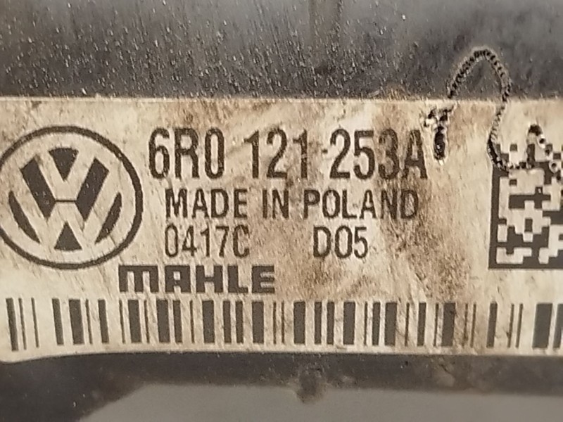 Recambio de radiador agua para seat ibiza (6p1) reference referencia OEM IAM 6R0121253A  